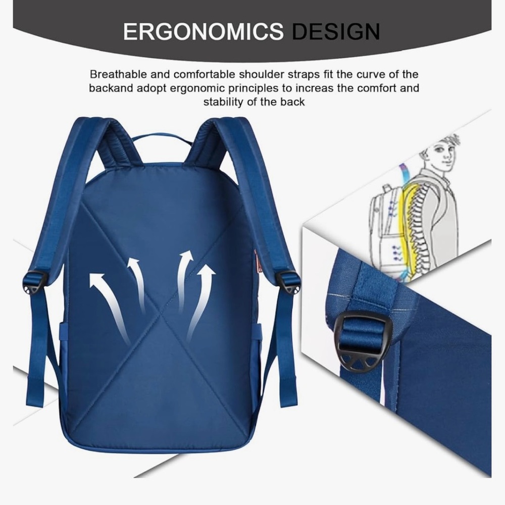 Backpack, Goloni 15.6 Inch Laptop/Backpack - Picture 9 of 11